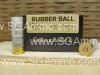 25 Round Box - 12 Gauge 2-5/8 Inch Sellier Bellot 2 x Rubber Ball - Riot Ammo - SB12RBB